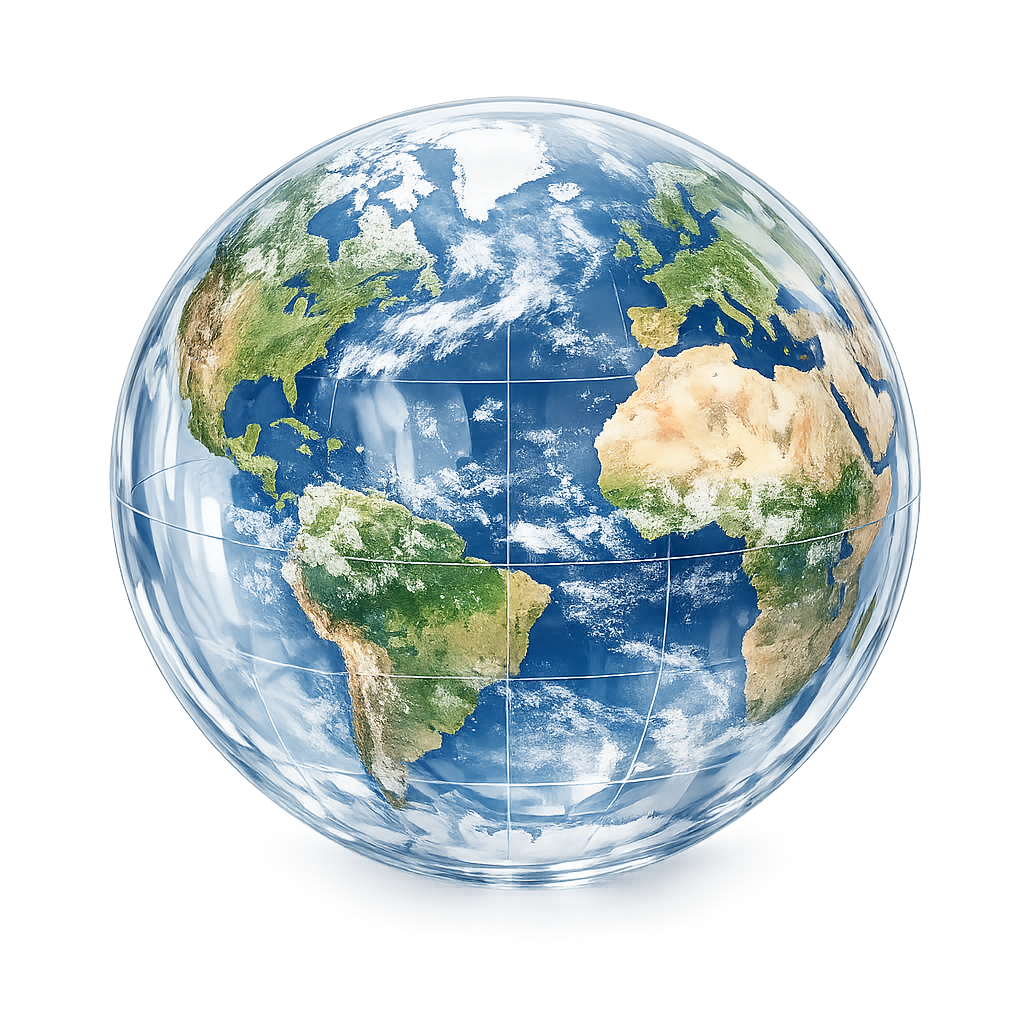 Connected globe visualization